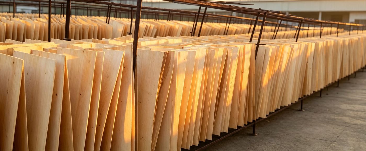 单板晾晒 veneer drying